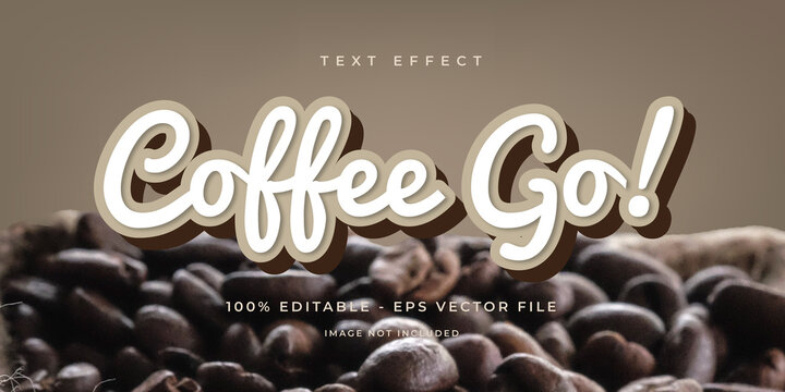 Coffee Go Text Effect