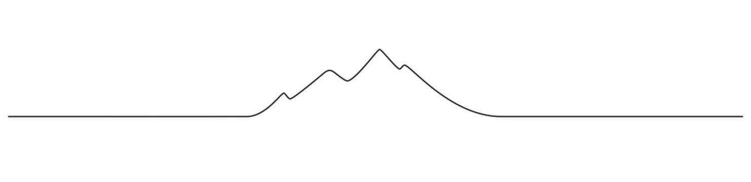 LIGNE RELIEF DE MONTAGNE &Eacute;PAISSEUR MODIFIABLE