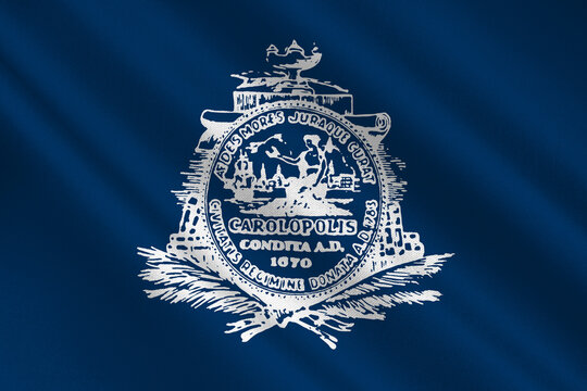 Flag of Charleston in South Carolina, USA