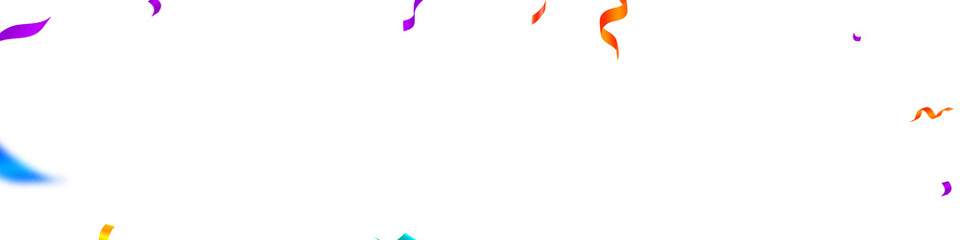 Streamers and confetti. Festive streamers tinsel a