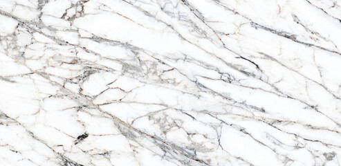 White statuario marble with gray veins, white tiles marble, glossy statuarietto slab marble stone texture for digital wall and floor tiles used for kitchen, bathroom countertops.