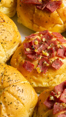 Korean Garlic Bread with Smoked Beef