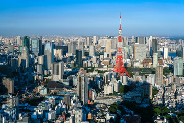 六本木ヒルズから眺める東京の街並み