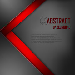 Fototapeta premium Abstract background of black origami paper. Vector illustration