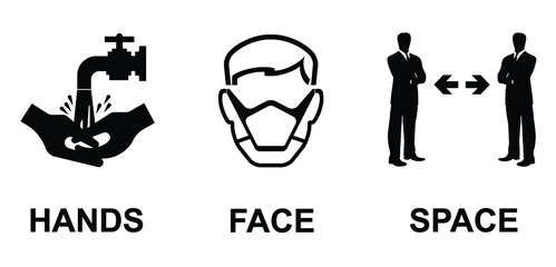 United Kingdom government Coronavirus COVID 19 latest public information slogan isolated on white background 