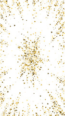 Gold triangles luxury sparkling confetti. Scattere