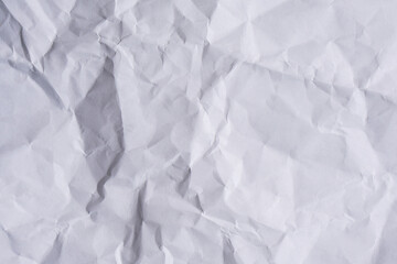 White crumpled paper texture