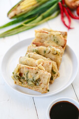 Tempe Mendoan is a traditional food from Indonesia