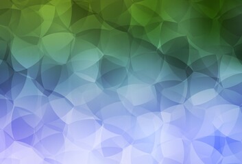 Obraz premium Light Pink, Green vector shining triangular layout.