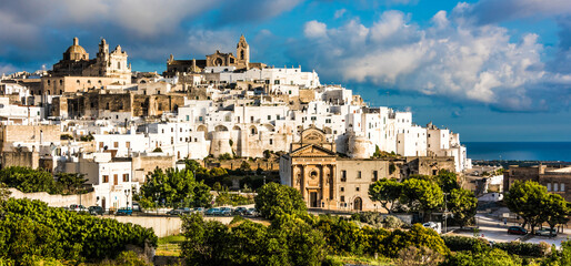 Panoramic view of Ostuni, Apulia, Italy