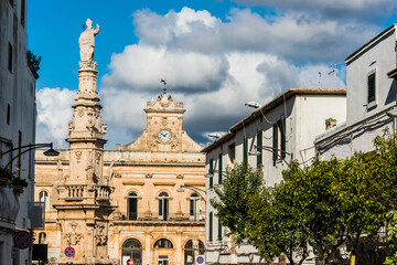 Obraz premium Architecture of Ostuni, Apulia, Italy
