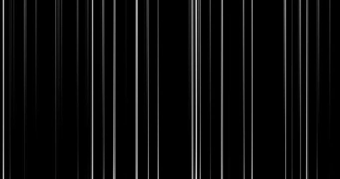 4k Black and white animation of digital noise effect with vertical strokes. Good for masks, overlays and etc. Formats UHD, HD, 1080p 4K.