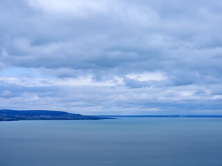 View on Balaton Lake and Balatonfured
