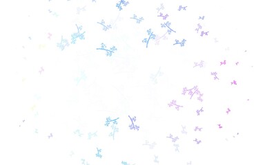 Light Blue, Green vector elegant template with branches.