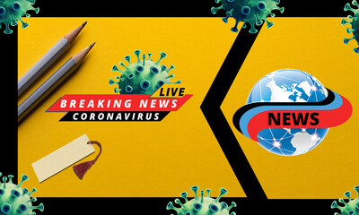Coronavirus live breaking news banner covid 19
