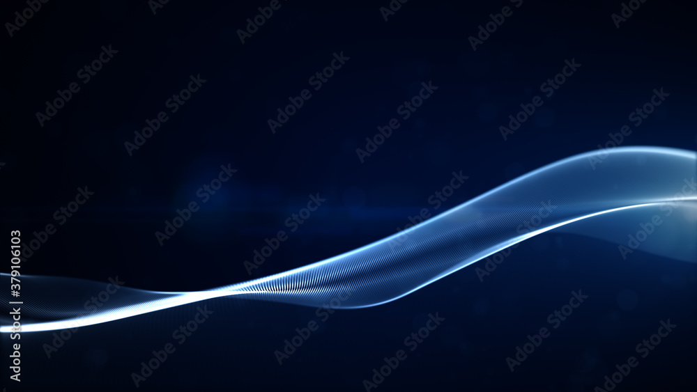 Canvas Prints blue textured particles and light abstract background
