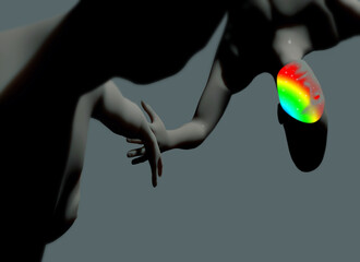 Illustrazione 3d di una coppia di alieni © sonia_ohido_art