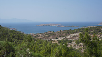 Fototapeta na wymiar Sea Views from foça, izmir, turkey