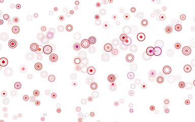 Light Red vector texture with disks.
