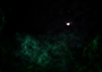 Small part of an infinite star field