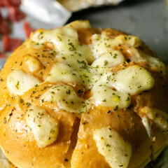 Korean Garlic Bread with Smoked Beef