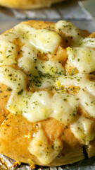 Korean Garlic Bread with Smoked Beef