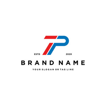 Letter TP Logo Design Vector