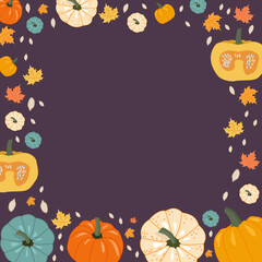 halloween background with pumpkins