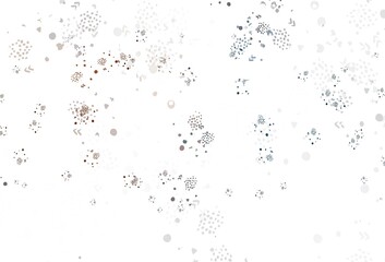 Light Blue, Yellow vector background with abstract shapes.