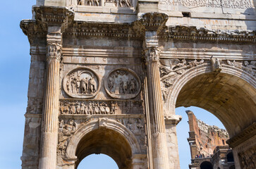 Obraz premium Arch of Constantine, Rome, Italy, Europe