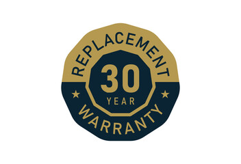 30 year replacement warranty, Replacement warranty images