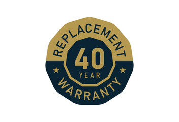 40 year replacement warranty, Replacement warranty images