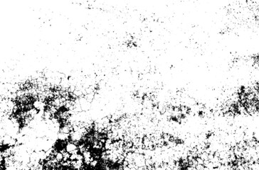 Distressed texture background. Abstract black and white grunge wall. Grungy dark dirty grain detail stain distress paint on old age wall textured retro overlay backdrop, vector illustrator EPS10

