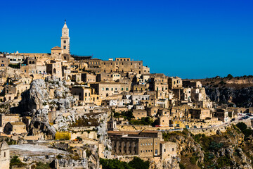 Fototapeta na wymiar Panoramic view of Matera, Basilicata, Italy
