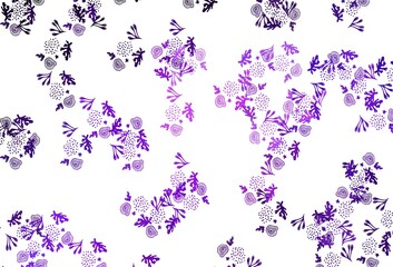 Light Purple vector texture with abstract forms.