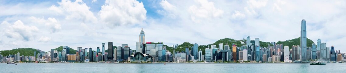 Hong Kong 2020 : Panorama View Of Victoria Harbour, Hong Kong