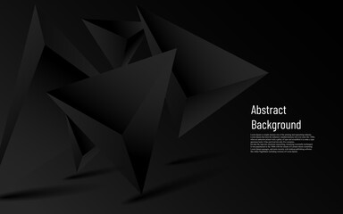 abstract luxury more dark triangle  with black background