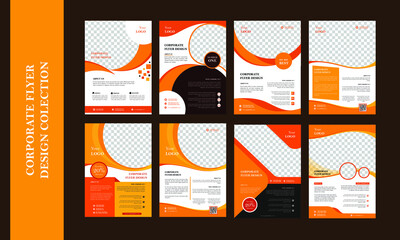 Corporate flyer design template layout set collection ( CC Version )