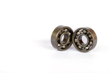 Ball bearing on a white background.