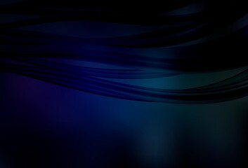 Dark BLUE vector blurred bright texture.