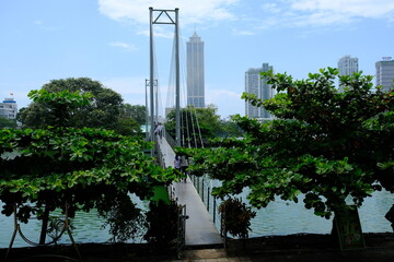 Sri Lanka Colombo - Scenic Bridge to Gangaramaya Park