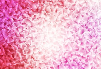 Obraz premium Light Pink vector polygonal background.