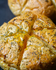 Korean Garlic Bread with Smoked Beef