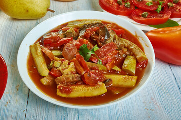 Sicilian Cannazzo Baked Mediterranean vegetables