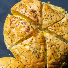 Korean Garlic Bread with Smoked Beef