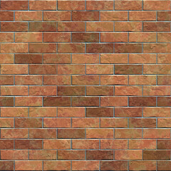 Brown brick wall. Seamless background or texture.