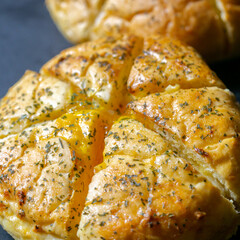 Korean Garlic Bread with Smoked Beef