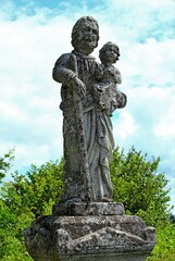 Huta Kryształowa, Horyniec - Nowe Brusno, Kabliczka, Rzeźba, Źwięci, Krajobraz, Zabytek, Posąg,