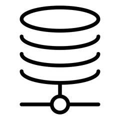 Server line style icon. very suitable for your creative project.