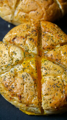 Korean Garlic Bread with Smoked Beef